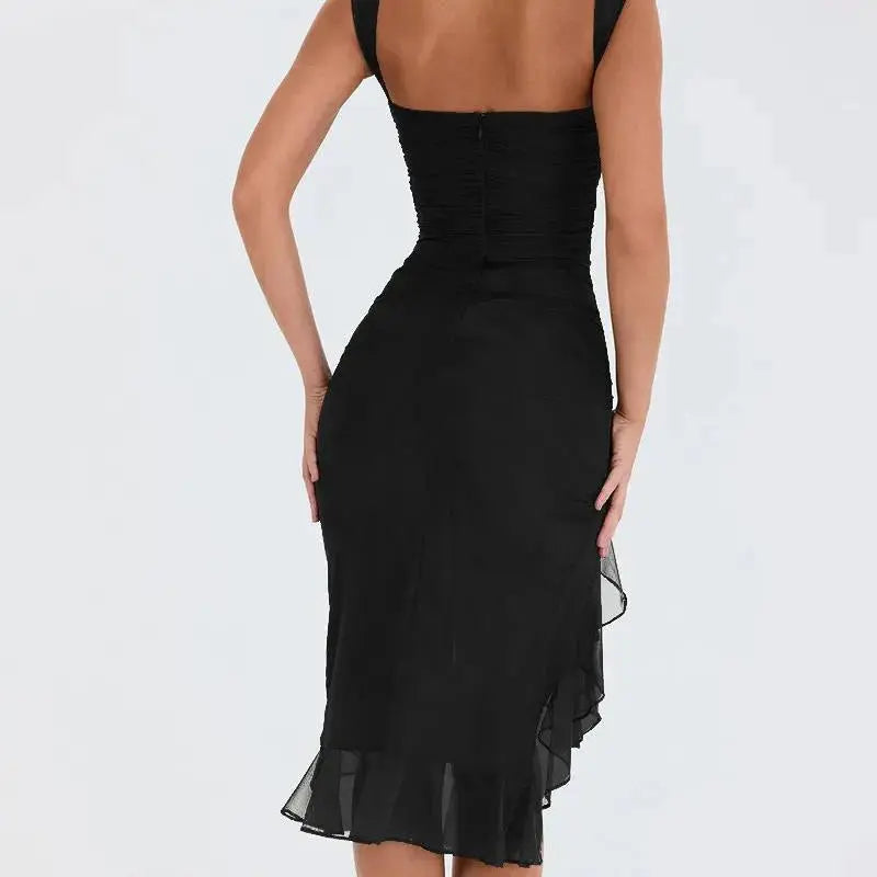 Ruffle Midi Dress Kevoria