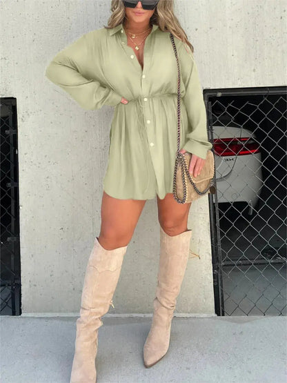 Satin Romper Dress