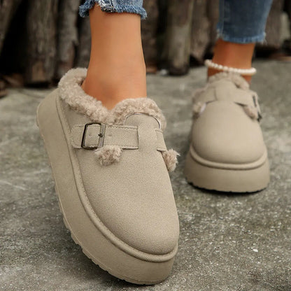 Plush Platform Slippers