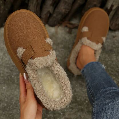 Plush Platform Slippers
